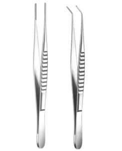 pinza tisular / para gasas / quirúrgica / de disección