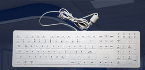 teclado médico con alfombrilla táctil