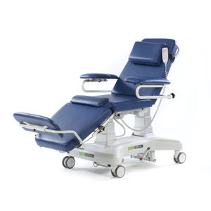 sillón para hemodiálisis eléctrico / de 3 secciones / de altura variable / con ruedas