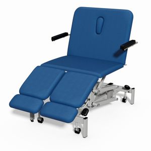 sillón de reconocimiento podológico / eléctrico / de altura variable / con ruedas