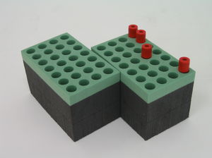 soporte de laboratorio para tubos de ensayo