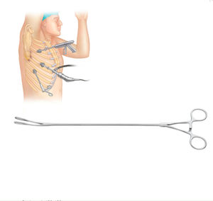 pinza de cirugía
