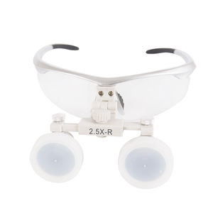 lupa binocular con montura de gafas