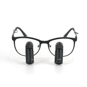 lupa binocular con montura de gafas