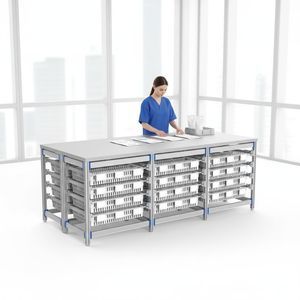 mesa de acondicionamiento de instrumental médico 1
