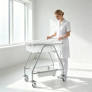 cuna hospitalaria con ruedas