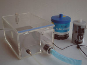 cámara de inducción de anestesia veterinaria