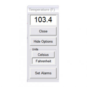 software de monitorización de la temperatura