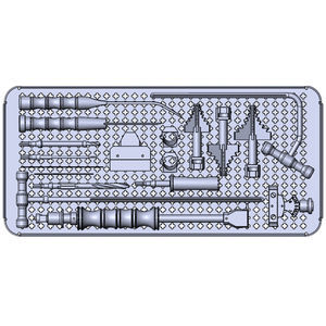 kit de instrumentos para cirugía artroscópica de la rodilla