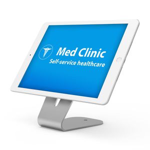 brazo para monitor de mesa / médico