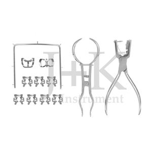 kit de instrumentos para diques de goma