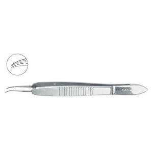 pinza para cirugía oftalmológica / para sutura / de acero inoxidable / reutilizable