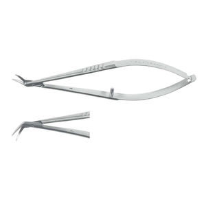 tijeras para cirugía oftalmológica / para el hombre / curvadas