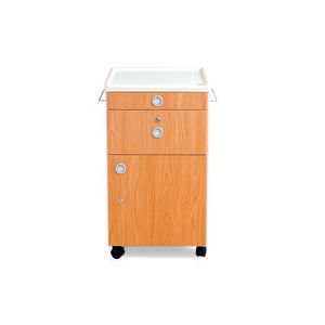 mesa de cabecera con ruedas