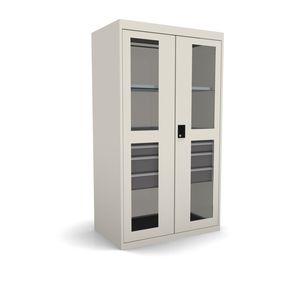 armario con estantes / 4 cajones / con 2 puertas / con puerta abatible