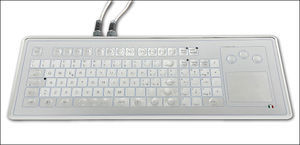 teclado con alfombrilla táctil