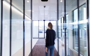 puerta para centro sanitario
