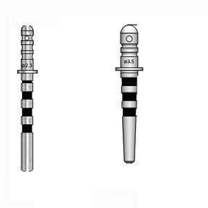 sonda de profundidad de implantes de implantología dental
