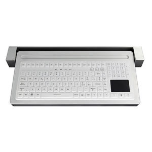 teclado médico con alfombrilla táctil