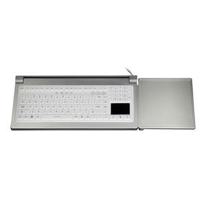 teclado médico con alfombrilla táctil