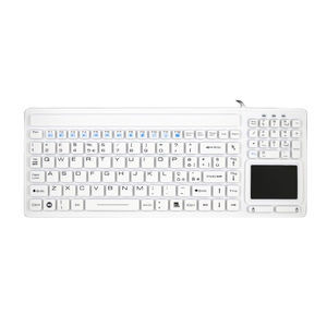 teclado médico con alfombrilla táctil