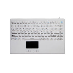 teclado médico con alfombrilla táctil