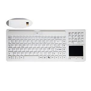 teclado médico con alfombrilla táctil