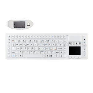 teclado médico con alfombrilla táctil
