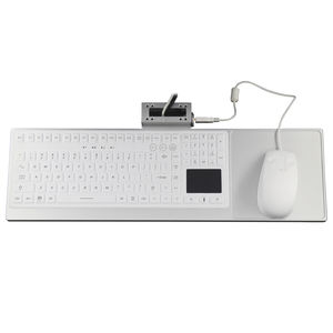 teclado médico con alfombrilla táctil