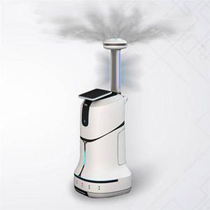robot de desinfección con niebla
