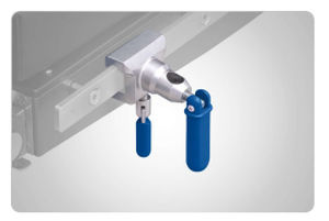 fijador para mesa de operaciones de acero inoxidable 1