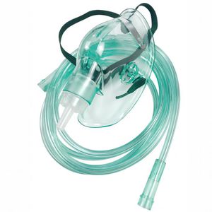 máscara de oxígeno de PVC