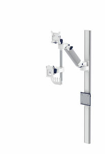 brazo para monitor en riel