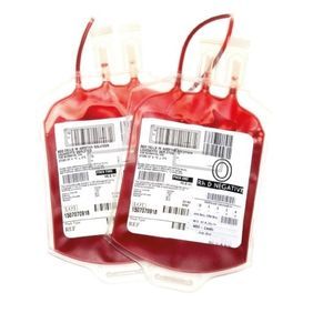 etiqueta para bolsas de sangre