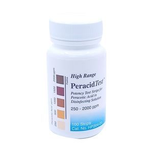 tira de prueba de ácido peracético