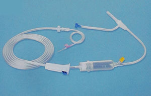 set de perfusión con conector en Y 1