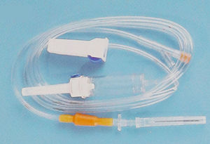 set de perfusión con conector en Y 1
