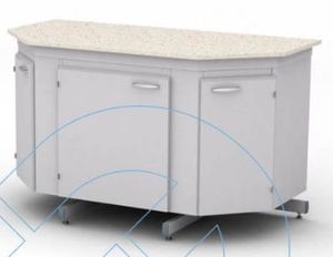 estación de trabajo de laboratorio móvil