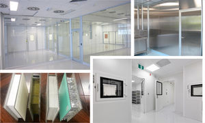 estructura de muros para sala blanca
