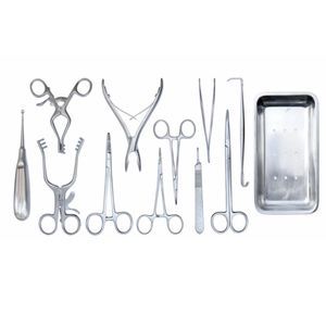 kit de instrumental veterinario para cirugía general