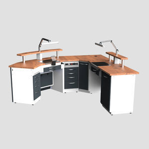 puesto de trabajo para laboratorio dental doble 1