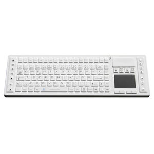 teclado médico con alfombrilla táctil