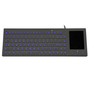 teclado médico con alfombrilla táctil