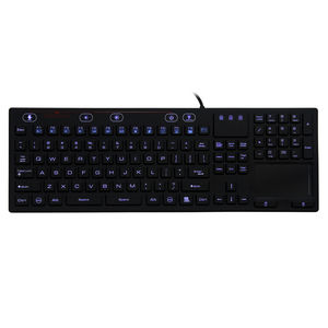 teclado con alfombrilla táctil