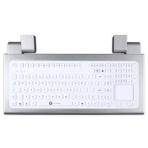 teclado médico con alfombrilla táctil