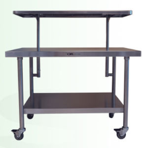 mesa de instrumentos de acero inoxidable