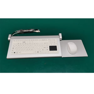 teclado médico con alfombrilla táctil