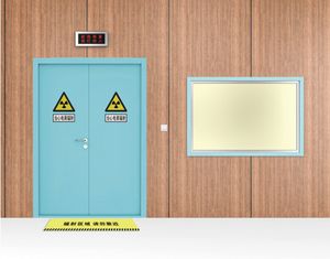 puerta de protección radiológica