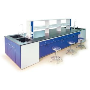 mesa de laboratorio para análises químicas