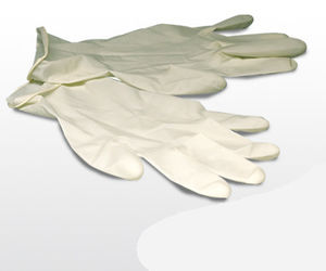 guantes médicos / de látex / empolvados